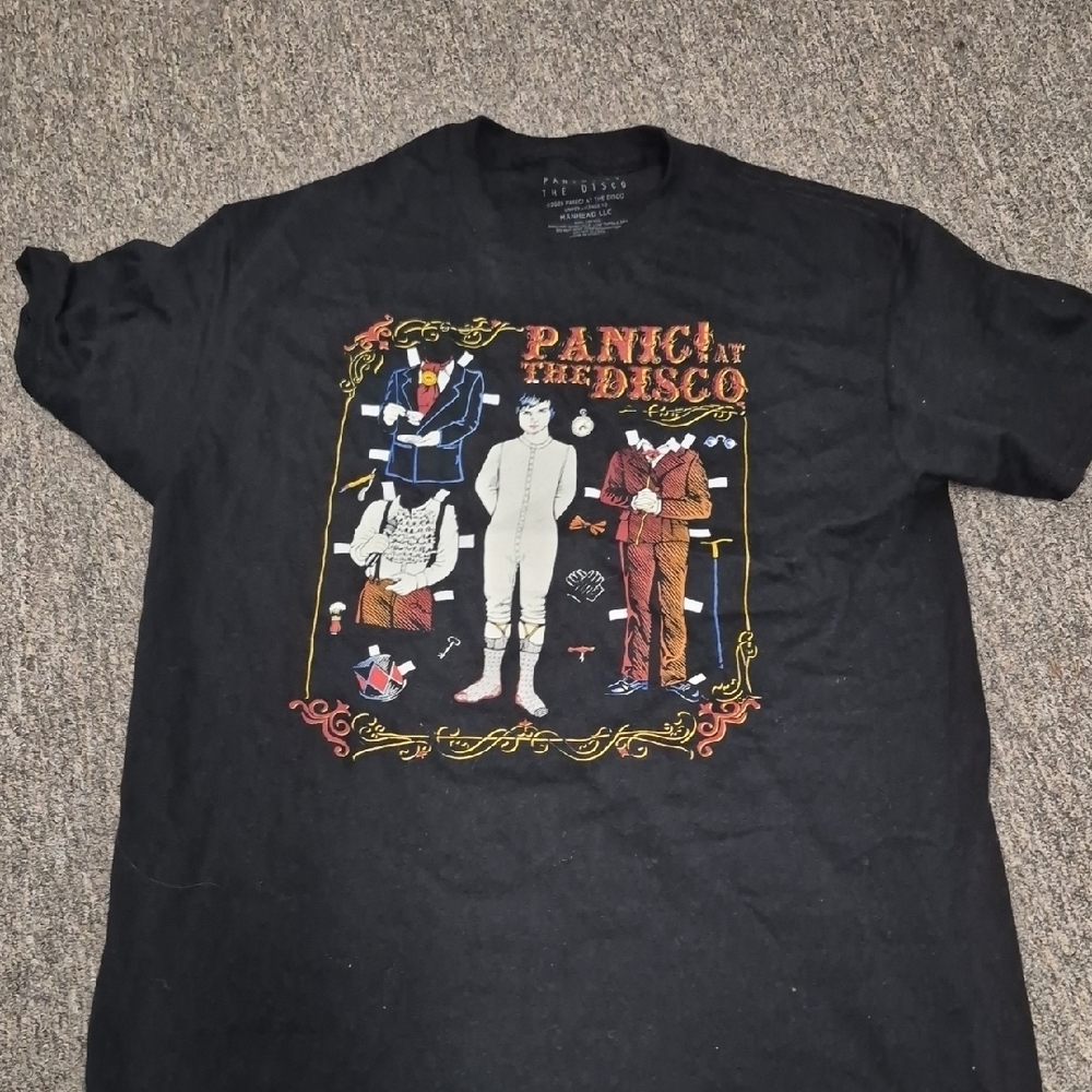 Hottopic Panic! At The Disco Black Graphic T-Shirt